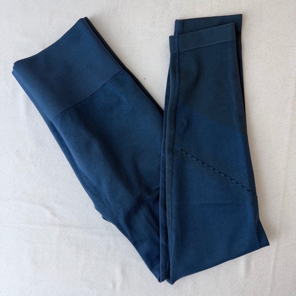 JoyLab Pants - JoyLab Blue Colorblock Seamless High Waisted Leggings Small